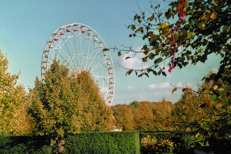 Den Blick von oben ermöglichte 2002 das Riesenrad. Foto: Archiv PuKBSuS