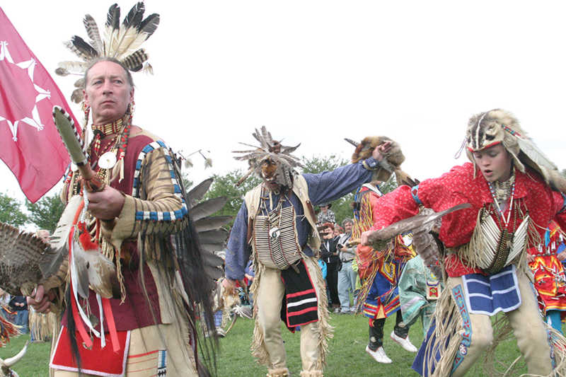 Keine Showtanzgruppe: Indianer beim Westernfest 2005. Foto: Archiv PuKBSuS