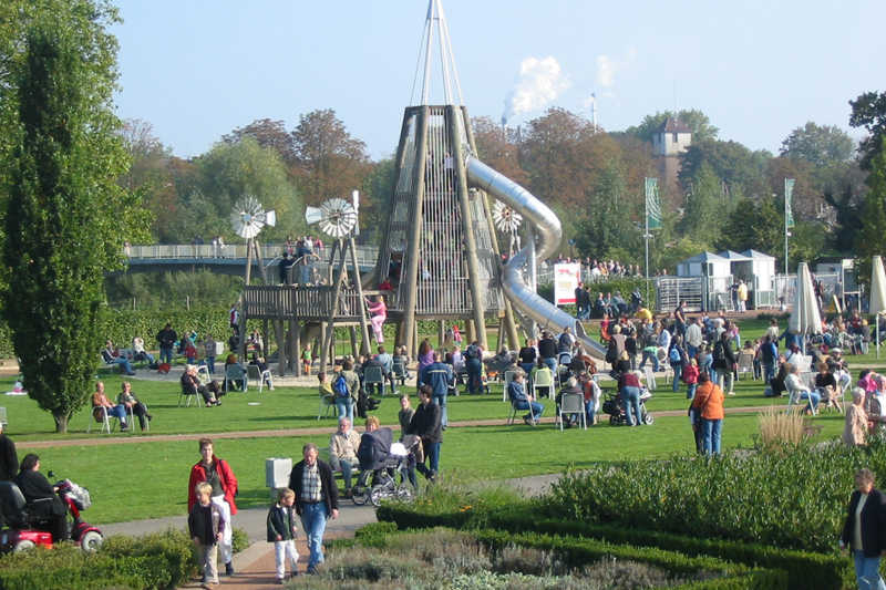 Das Magnet im Stadtgarten ist für Familien der große Spielplatz. Foto: Archiv PuKBSuS
