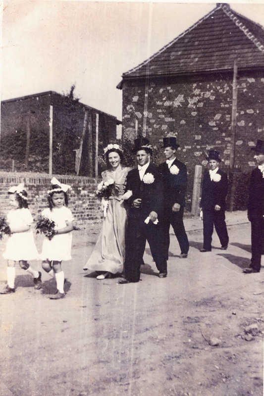 ol-Maikoenigspaar-1952-Guenther-Hanné-Ida-Naeven Maikoenigspaar 1952: Günther Hanné und Ida Naeven