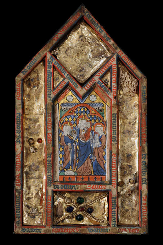 Andachtstafel der Christina von Stommeln ñ Maria mit Agnes und Katharina Andachtstafel der Christina von Stommeln ñ Maria mit Agnes und Katharina