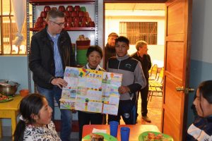 Michael Richard zu Besuch im Projekt Kurmi (Kindertagesstätte in El Alto) 2016