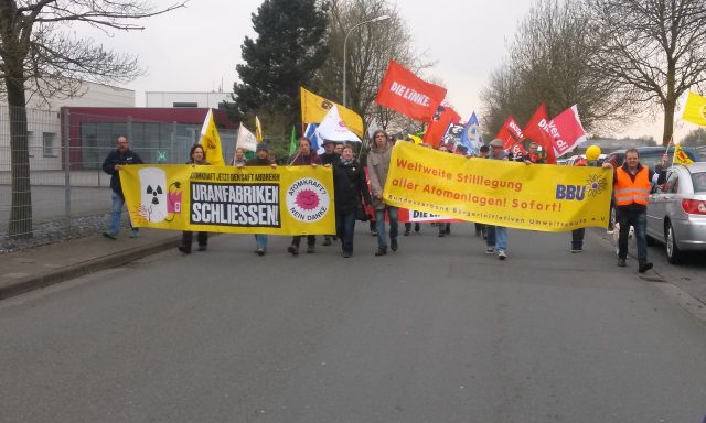 Ostermarschproteste in Gronau und Jülich gegen Urananreicherung | Foto: B90/DG