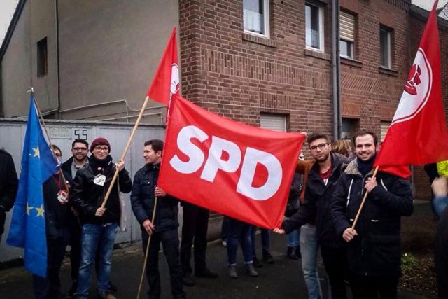 Protest gegen die AfD Veranstaltung in Hambach | Foto: SPD