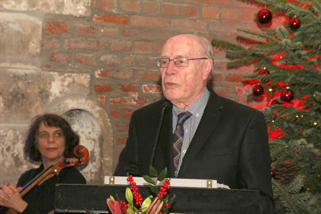 Dr. Peter Nieveler bei seiner Dankesrede. Foto: Dorothée Schenk