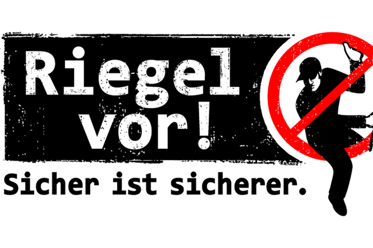 Mit diesem Logo macht die Polizei auf mehr Sicherheit vor Einbrechern aufmerksam. Logo: Polizei