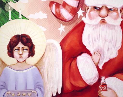 Christkind vs Weihnachtsmann | Illustration: Sophie Dohmen