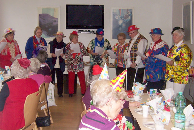 Seniorenkarneval in der Christinastube. Foto: Marlene Plätz