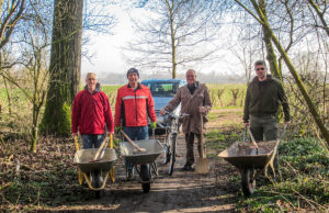 Auf dem Weg zum Splittverteilen. Foto: Verein