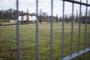 Der geplante neue Standort für die Übergangsstadthalle im Brückenkopf-Park Jülich | Foto: Lisa Milicia