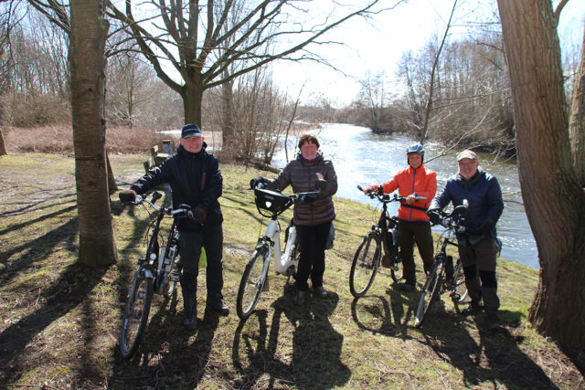 Trainingsrunde vom Niederrhein an die Rur. Foto: Arne Schenk