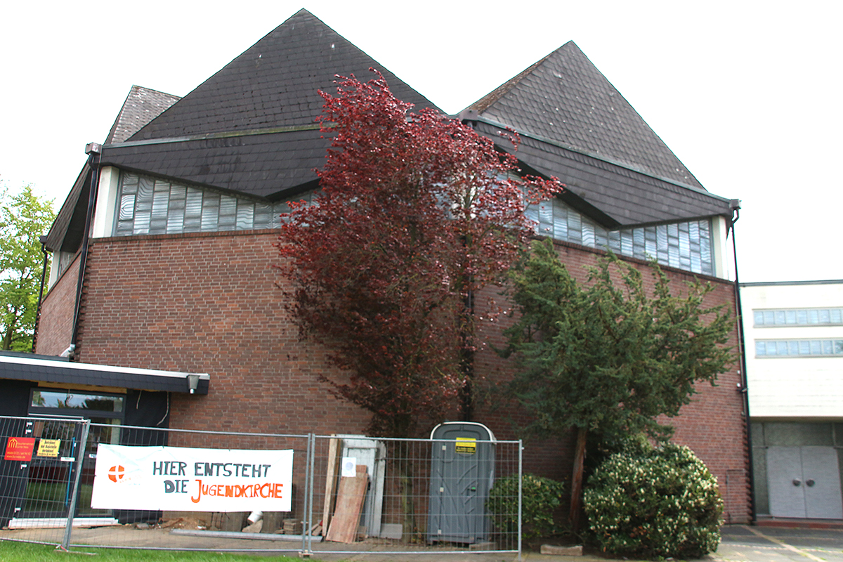 Baustelle Jugendkirche im Nordviertel. Foto: tee