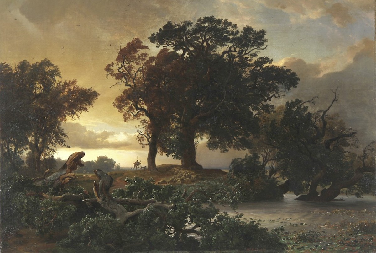 Abbildung: J. W. Schirmer - Autumnal Storm, © Museum Zitadelle Jülich, Fotograf B. Brakebusch