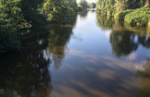 Gesunkene Legionallenwerte in der Rur Die Rur bei Jülich. Foto: Dorothée Schenk