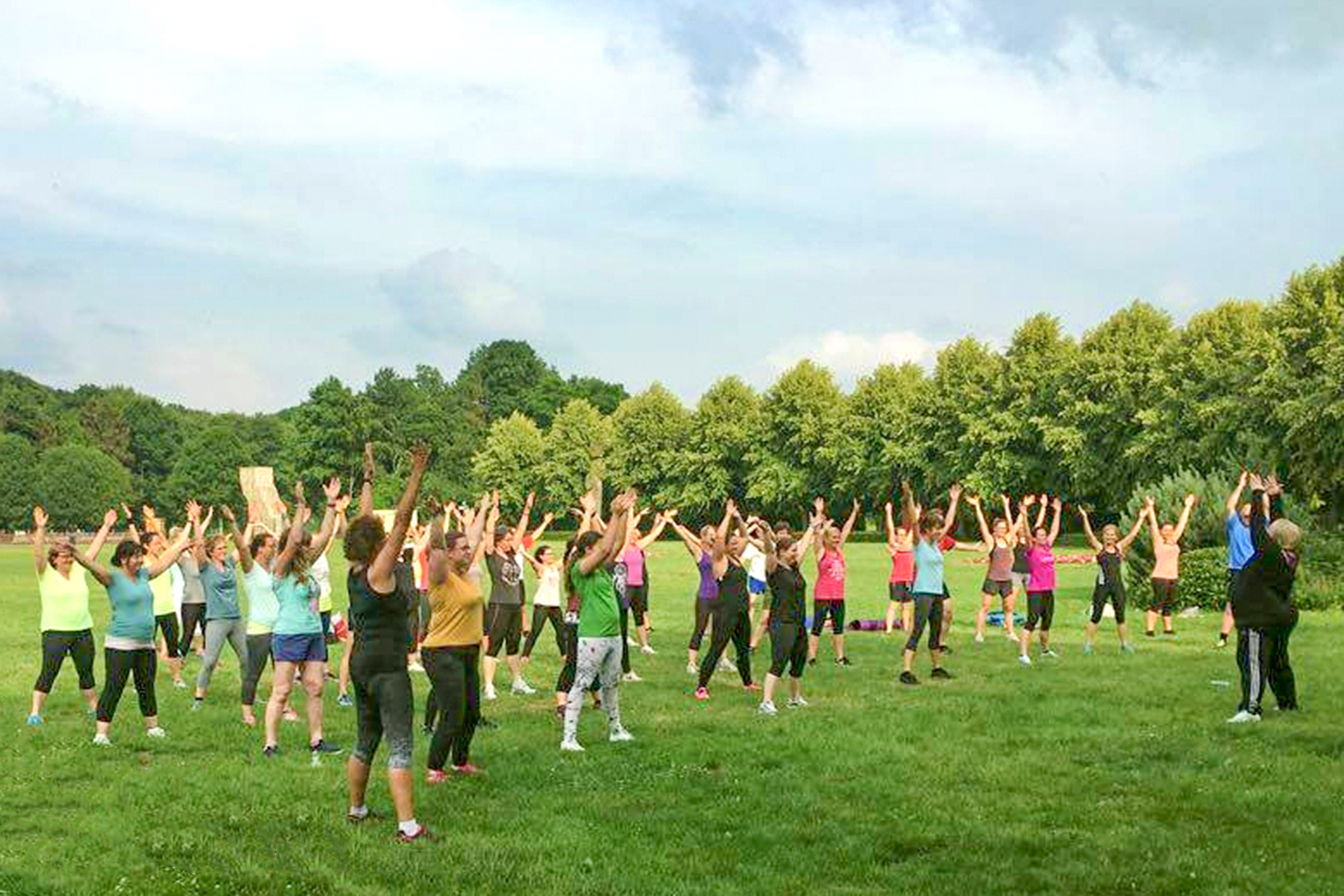 Outdoor-Fitness im Brückenkopf-Park. Foto: Veranstalter