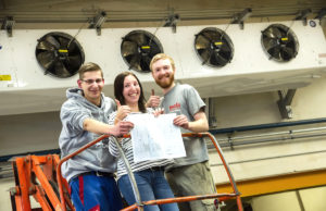 Azubis v.l.:Mateusz Zielazny,Saskia Schmitz, Clemens Thiebes