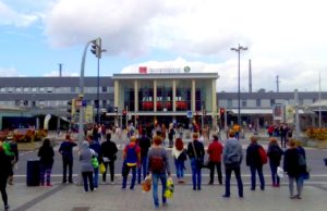 Mit etwa 130.000 Fahrgästen pro Tag gehört der Dortmunder Hauptbahnhof zu den größten deutschen Bahnhöfen. Foto: Forschungszentrum Jülich / Stefan Holl