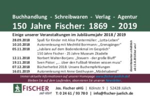 Termine im Herbst bei der Buchhandlung Fischer