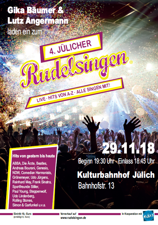 Rudelsingen im Kulturbahnhof