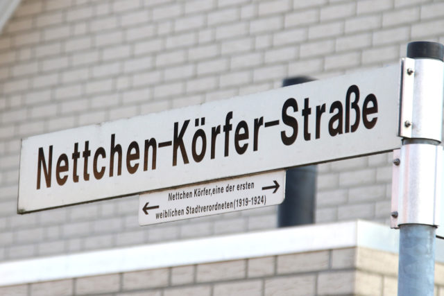 Im Baugebiet Lindenallee ist eine Straße Nettchen Körfer gewidmet. Foto: tee