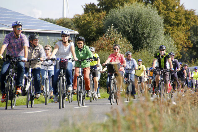 Beim Radaktionstag 2018 war er zu sehen: Der fahrradfreundliche Kreis Düren. Foto: Kreis Düren