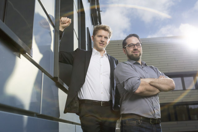 Die Gründer Georg Schaumann und Stephan Binder. Foto: Sascha Kreklau