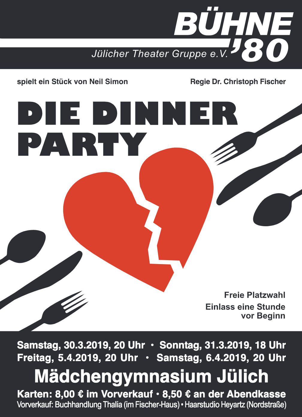 Die Bühne 80 zeigt Die Dinner Party