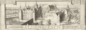 Ansicht der Landkommende Alden Biesen aus dem Jahr 1700 Foto: Bildarchiv Förderverein Kommende Siersdorf e.V.