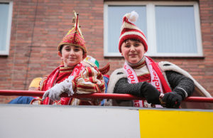 Prinz Jan und Bauer Jonas (Schlader) beim Jülicher Kengerzoch 2019