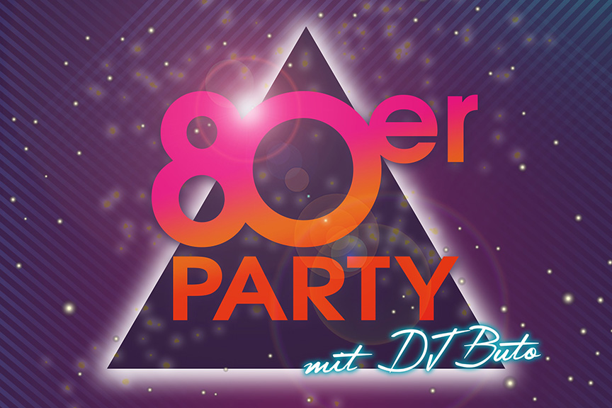 80er-Party KuBa: ein Jahrzehnt voller Musik Klassiker. Graphik: Veranstalter