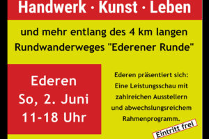 Handwerk Kunst Leben Ederen. Foto: Veranstalter