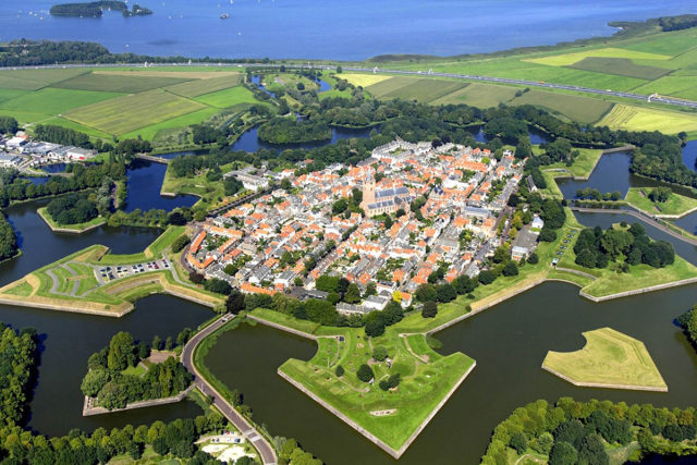 Luftbild der Festungsstadt Naarden Foto: Archiv Jülicher Geschichtsverein