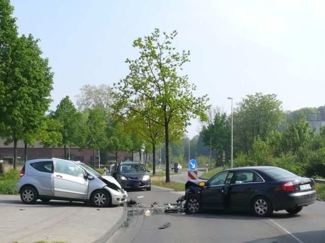 Verkehrsunfall auf der Wymarstraße in Kirchberg. Foto: Polizei