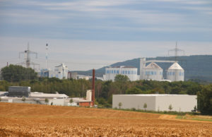 Zuckerfabrik von Kirchberg aus gesehen.