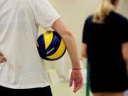 Ballsport und Athletik Sport Volleyball Abstand