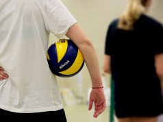 Ballsport und Athletik Sport Volleyball Abstand