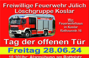 Löschgruppe Koslar: Tag der offenen Tür