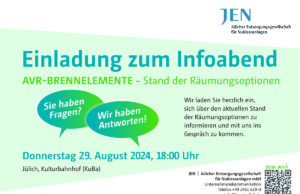 JEN-Info zur Räumung der Brennelemente