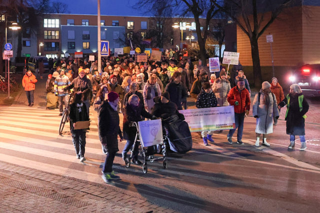 Demonstration Jülich solidarisch Februar 2025