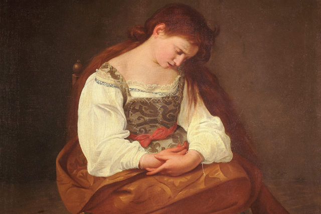 Penitent_Magdalene-Caravaggio_(1594-6)Ausschnitt