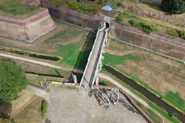 Luftbild Zitadelle Pasqualini Brücke