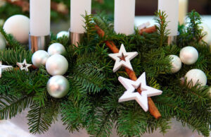 Adventskranzbinden für Familien Adventskranz Schmuck Weihnachten