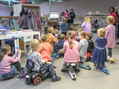 Korso durch die Stadtbücherei