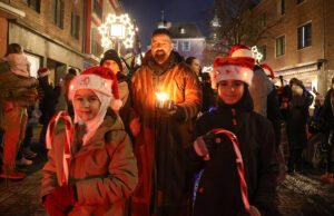 Lichterparade und der Geist von Weihnachten