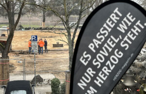 Fußgängerverkehr wird umgeleitet