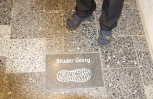 Ein Fußabdruck bleibt