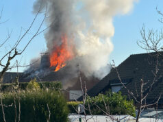 Dachstuhlbrand löste Vollalarm aus