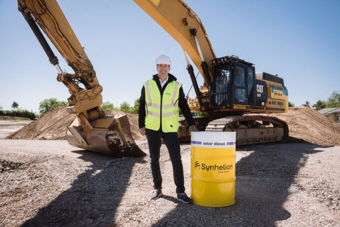 Jülicher Solar-Sprit auf Schweizer Baustelle