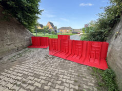 Neue Hochwasserbarrieren in Broich