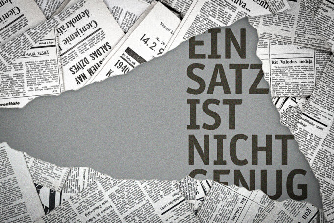 Ein Satz ist nicht genug